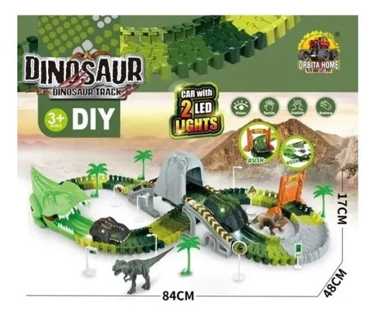 Pista de Dinosaurio Flexible