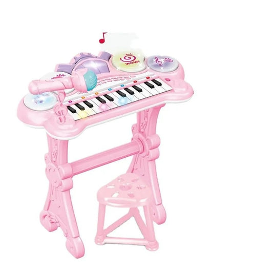 Teclado electrónico con micrófono